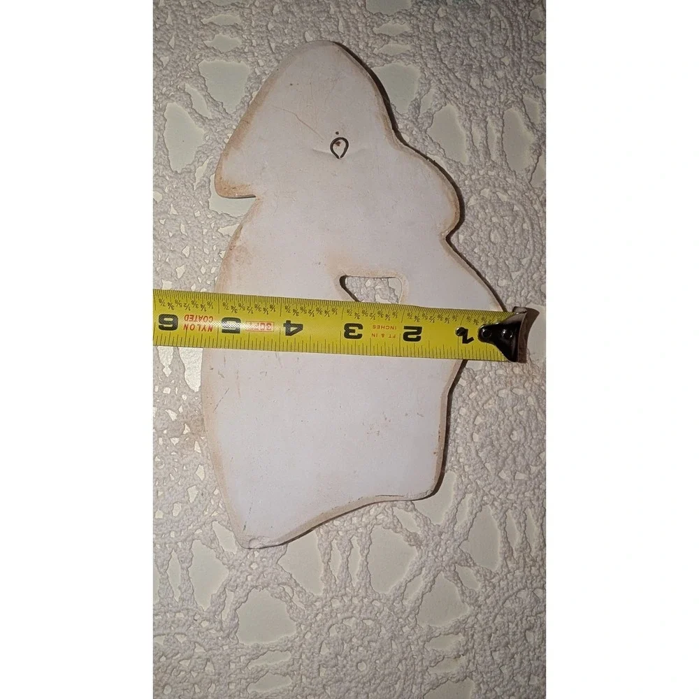 Miller‎ Studio chalkware Angel fish wall plaques 60s Set Of 2 Plaster-Chipped